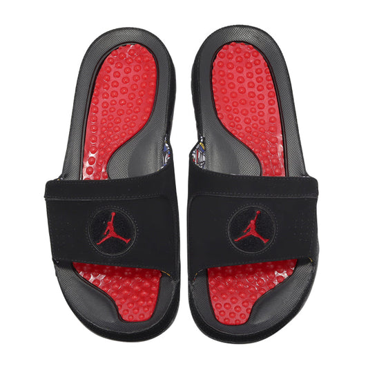 Jordan Hydro 8 Retro Slide Black University Red